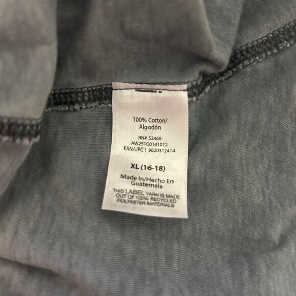 Athletic Carbon Gray Women Cut Out Back Crewneck Muscle Tank Top Shirt SZ XL - Picture 7 of 8